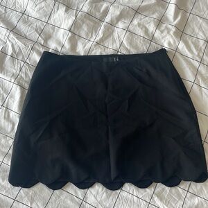 ASOS- black scallop mini skirt - size s